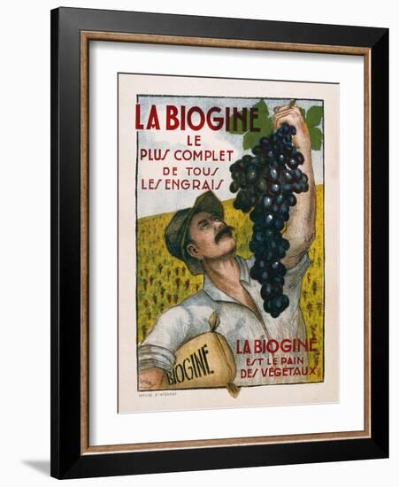 Poster Advertising 'La Biogine', Published by Affiches D'Interieur, C.1930-null-Framed Giclee Print