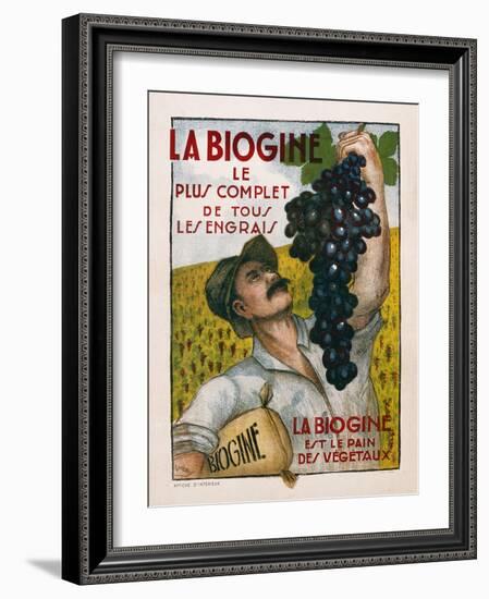 Poster Advertising 'La Biogine', Published by Affiches D'Interieur, C.1930-null-Framed Giclee Print