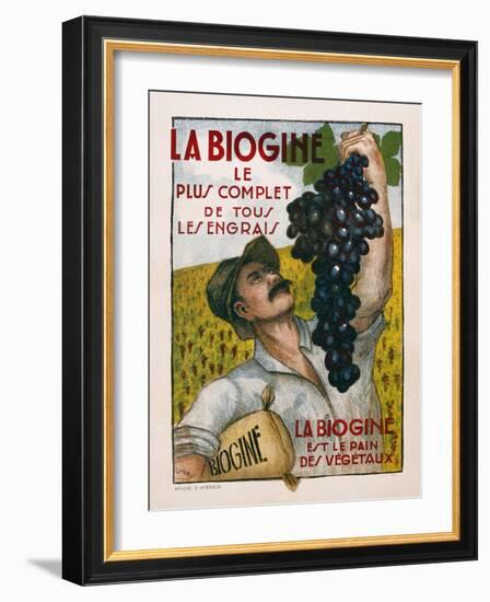 Poster Advertising 'La Biogine', Published by Affiches D'Interieur, C.1930-null-Framed Giclee Print