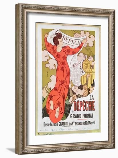 Poster Advertising 'La Depeche De Toulouse' Newspaper, 1892-Maurice Denis-Framed Giclee Print