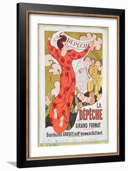 Poster Advertising 'La Depeche De Toulouse' Newspaper, 1892-Maurice Denis-Framed Giclee Print