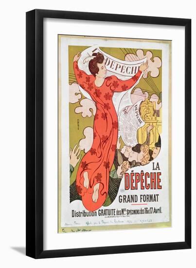 Poster Advertising 'La Depeche De Toulouse' Newspaper, 1892-Maurice Denis-Framed Giclee Print