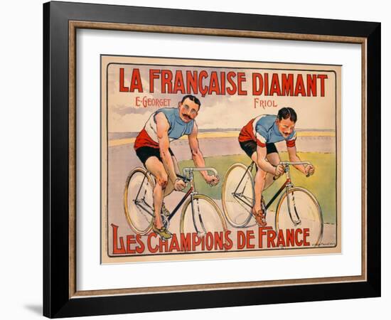 Poster Advertising 'La Francaise Diamant', C.1905-null-Framed Giclee Print