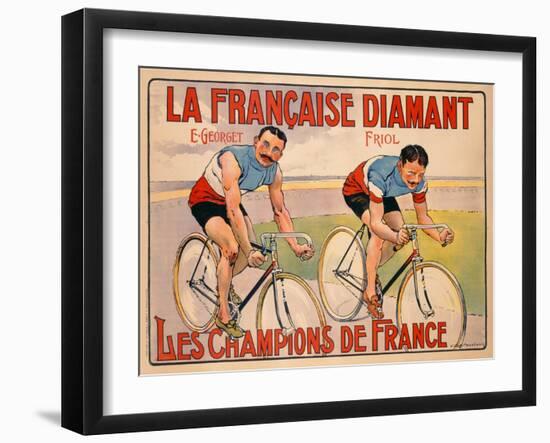 Poster Advertising 'La Francaise Diamant', C.1905-null-Framed Giclee Print