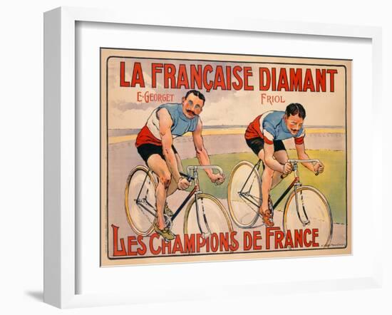Poster Advertising 'La Francaise Diamant', C.1905-null-Framed Giclee Print