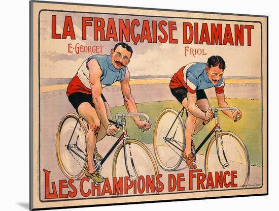 Poster Advertising 'La Francaise Diamant', C.1905-null-Mounted Giclee Print