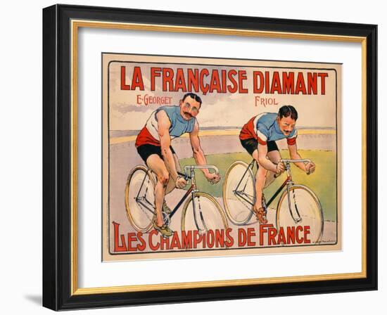 Poster Advertising 'La Francaise Diamant', C.1905-null-Framed Giclee Print