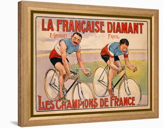 Poster Advertising 'La Francaise Diamant', C.1905-null-Framed Premier Image Canvas