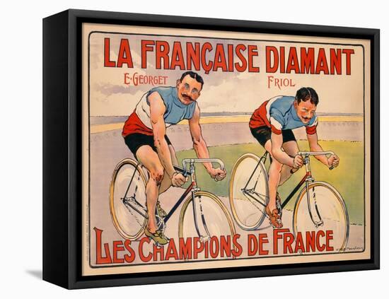 Poster Advertising 'La Francaise Diamant', C.1905-null-Framed Premier Image Canvas