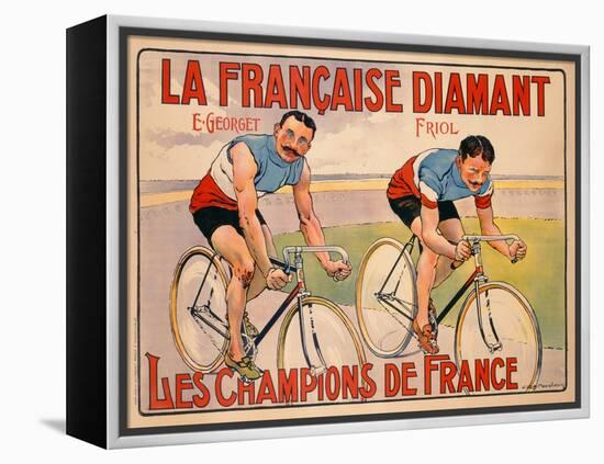 Poster Advertising 'La Francaise Diamant', C.1905-null-Framed Premier Image Canvas