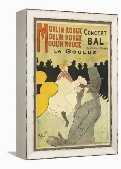 Poster Advertising 'La Goulue' at the Moulin Rouge, 1891-Henri de Toulouse-Lautrec-Framed Premier Image Canvas