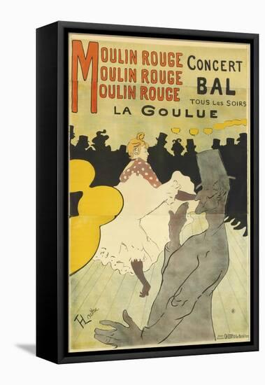 Poster Advertising 'La Goulue' at the Moulin Rouge, 1891-Henri de Toulouse-Lautrec-Framed Premier Image Canvas