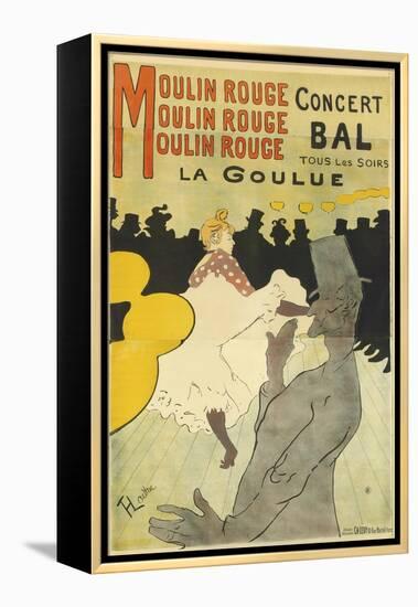 Poster Advertising 'La Goulue' at the Moulin Rouge, 1891-Henri de Toulouse-Lautrec-Framed Premier Image Canvas