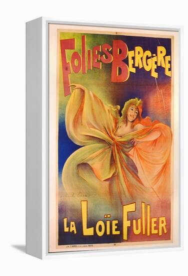 Poster Advertising La Loie Fuller at the Folies Bergere-Charles Lucas-Framed Premier Image Canvas