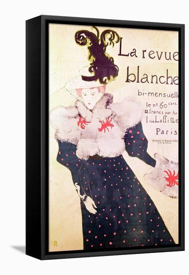 Poster Advertising "La Revue Blanche", 1895-Henri de Toulouse-Lautrec-Framed Premier Image Canvas