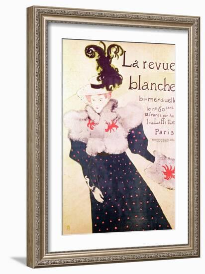 Poster Advertising "La Revue Blanche", 1895-Henri de Toulouse-Lautrec-Framed Giclee Print