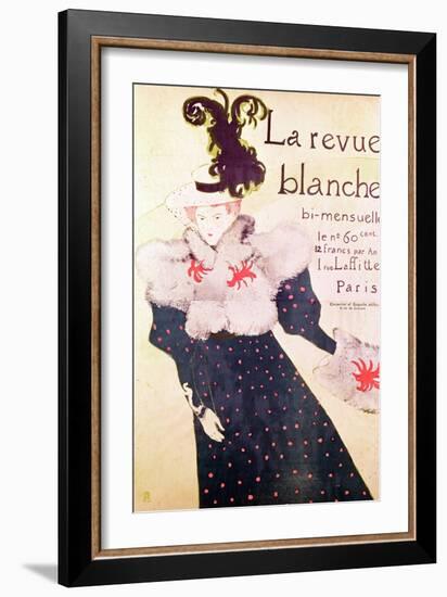 Poster Advertising "La Revue Blanche", 1895-Henri de Toulouse-Lautrec-Framed Giclee Print