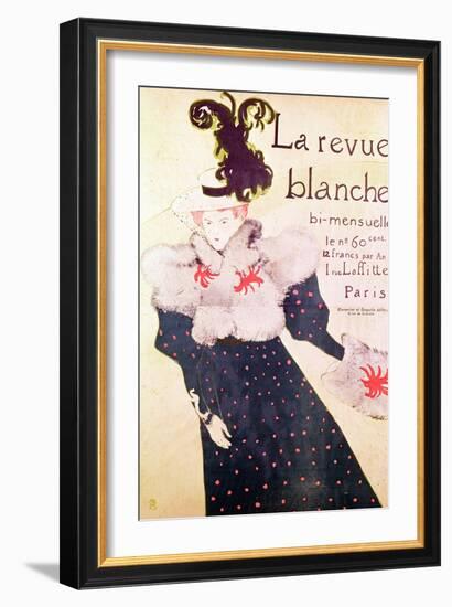 Poster Advertising "La Revue Blanche", 1895-Henri de Toulouse-Lautrec-Framed Giclee Print