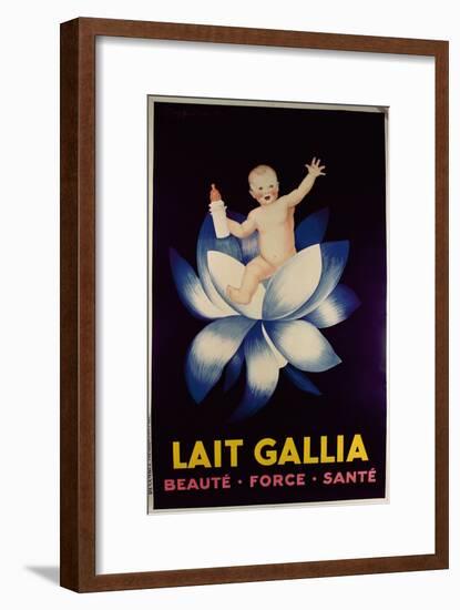 Poster Advertising 'Lait Gallia', 1931-French School-Framed Giclee Print