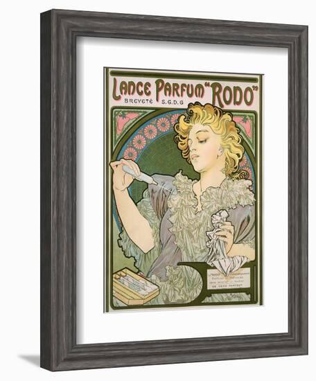Poster Advertising Lance Parfum 'Rodo', 1896-Alphonse Mucha-Framed Giclee Print
