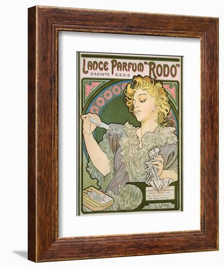 Poster Advertising Lance Parfum 'Rodo', 1896-Alphonse Mucha-Framed Giclee Print