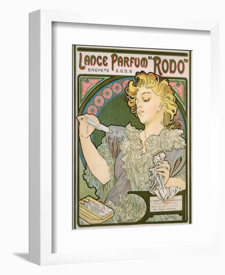 Poster Advertising Lance Parfum 'Rodo', 1896-Alphonse Mucha-Framed Giclee Print