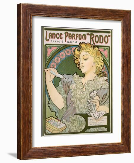 Poster Advertising Lance Parfum 'Rodo', 1896-Alphonse Mucha-Framed Giclee Print