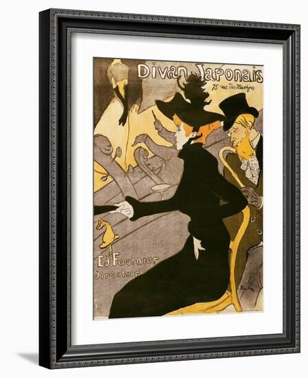 Poster Advertising "Le Divan Japonais", 1892-Henri de Toulouse-Lautrec-Framed Giclee Print