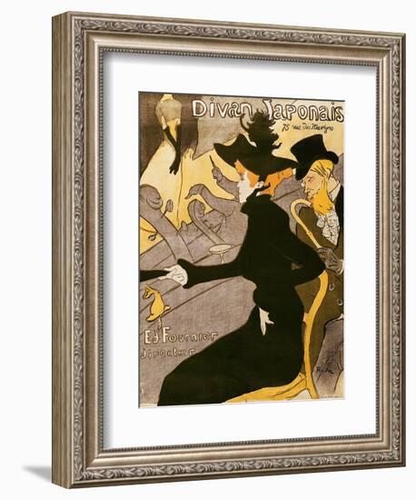 Poster Advertising "Le Divan Japonais", 1892-Henri de Toulouse-Lautrec-Framed Giclee Print