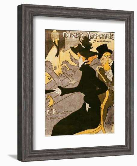 Poster Advertising "Le Divan Japonais", 1892-Henri de Toulouse-Lautrec-Framed Giclee Print