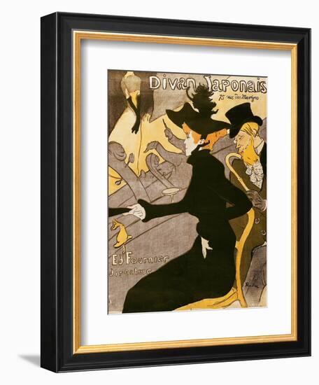 Poster Advertising "Le Divan Japonais", 1892-Henri de Toulouse-Lautrec-Framed Giclee Print