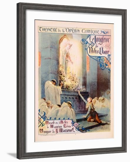 Poster Advertising 'Le Jongleur De Notre Dame', 1904-null-Framed Giclee Print