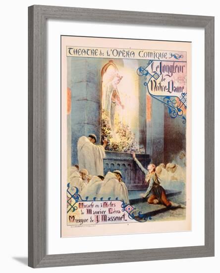 Poster Advertising 'Le Jongleur De Notre Dame', 1904-null-Framed Giclee Print