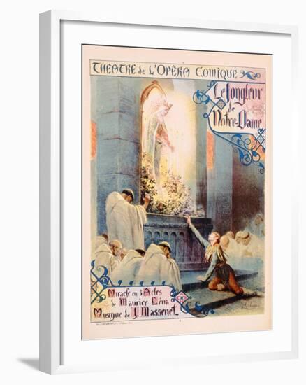 Poster Advertising 'Le Jongleur De Notre Dame', 1904-null-Framed Giclee Print