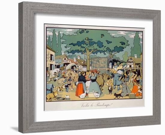 Poster Advertising 'Le Printemps' Delivery Service, 1904-Benjamin Rabier-Framed Giclee Print