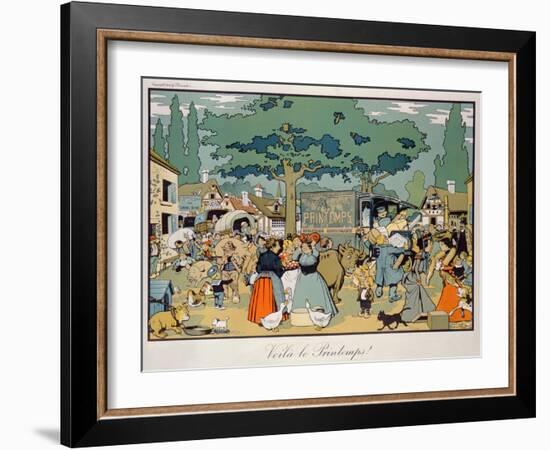 Poster Advertising 'Le Printemps' Delivery Service, 1904-Benjamin Rabier-Framed Giclee Print