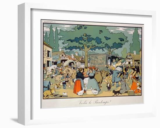 Poster Advertising 'Le Printemps' Delivery Service, 1904-Benjamin Rabier-Framed Giclee Print