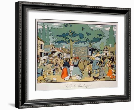 Poster Advertising 'Le Printemps' Delivery Service, 1904-Benjamin Rabier-Framed Giclee Print