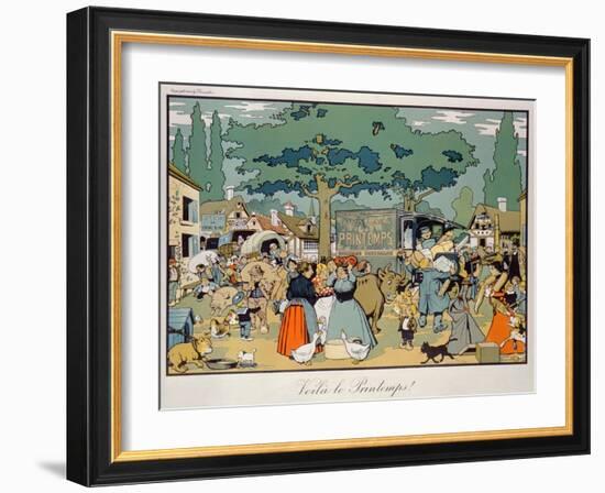 Poster Advertising 'Le Printemps' Delivery Service, 1904-Benjamin Rabier-Framed Giclee Print