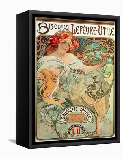 Poster Advertising 'Lefevre-Utile' Biscuits, 1896-Alphonse Mucha-Framed Premier Image Canvas