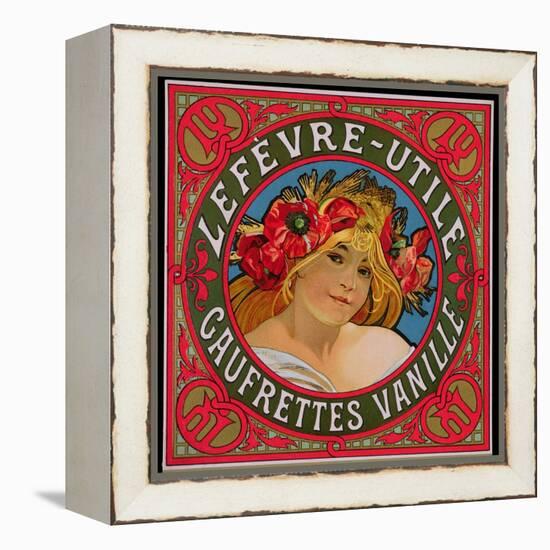 Poster Advertising 'Lefevre-Utile Gauffrettes Vanille', 1897-Alphonse Mucha-Framed Premier Image Canvas