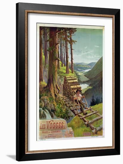 Poster Advertising Les Vosges, 1900-Hugo D' Alesi-Framed Giclee Print