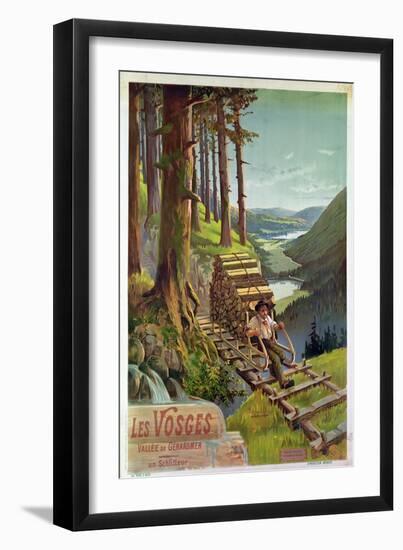 Poster Advertising Les Vosges, 1900-Hugo D' Alesi-Framed Giclee Print