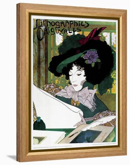 Poster Advertising 'Lithographies Originales'-Georges de Feure-Framed Premier Image Canvas