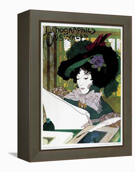 Poster Advertising 'Lithographies Originales'-Georges de Feure-Framed Premier Image Canvas