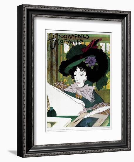 Poster Advertising 'Lithographies Originales'-Georges de Feure-Framed Giclee Print