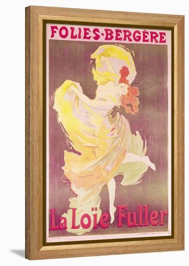 Poster Advertising Loie Fuller at the Folies Bergeres, 1897-Jules Chéret-Framed Premier Image Canvas