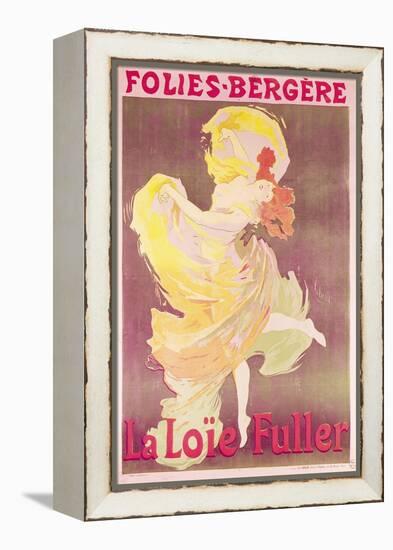 Poster Advertising Loie Fuller at the Folies Bergeres, 1897-Jules Chéret-Framed Premier Image Canvas