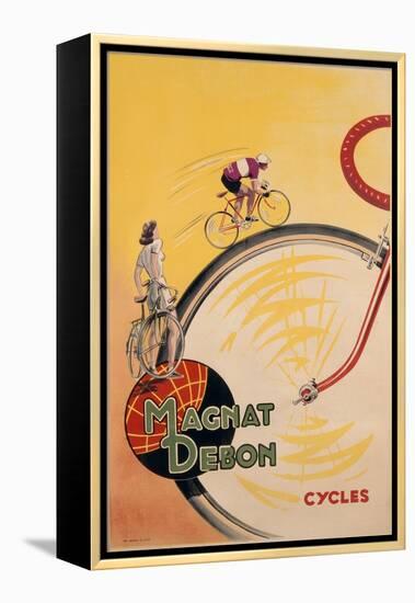 Poster Advertising 'Magnat Debon' Cycles, C.1950-null-Framed Premier Image Canvas