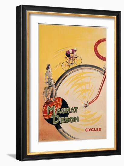 Poster Advertising 'Magnat Debon' Cycles, C.1950-null-Framed Giclee Print